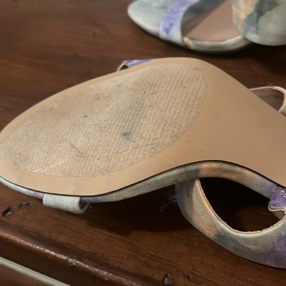 Sandals blend of colours lucite heel Chelsea & violet cv-a more 10 M comfortable - Picture 4 of 9